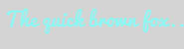 Image with Font Color 8BF7F2 and Background Color D4D4D4
